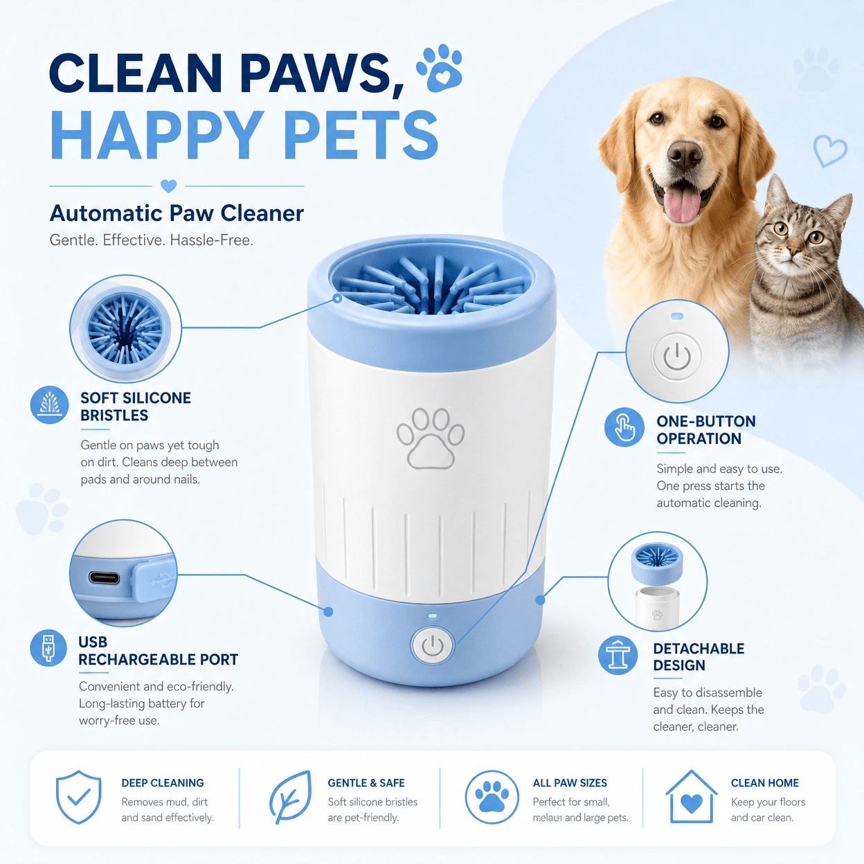 "PawShield™ Automatic Muddy Paw Cleaner" - PawShield NZ